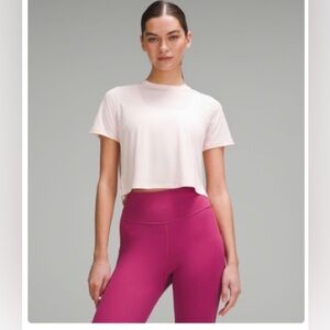Lululemon Ultralight Waist-Length T-Shirt in Strawberry Milkshake